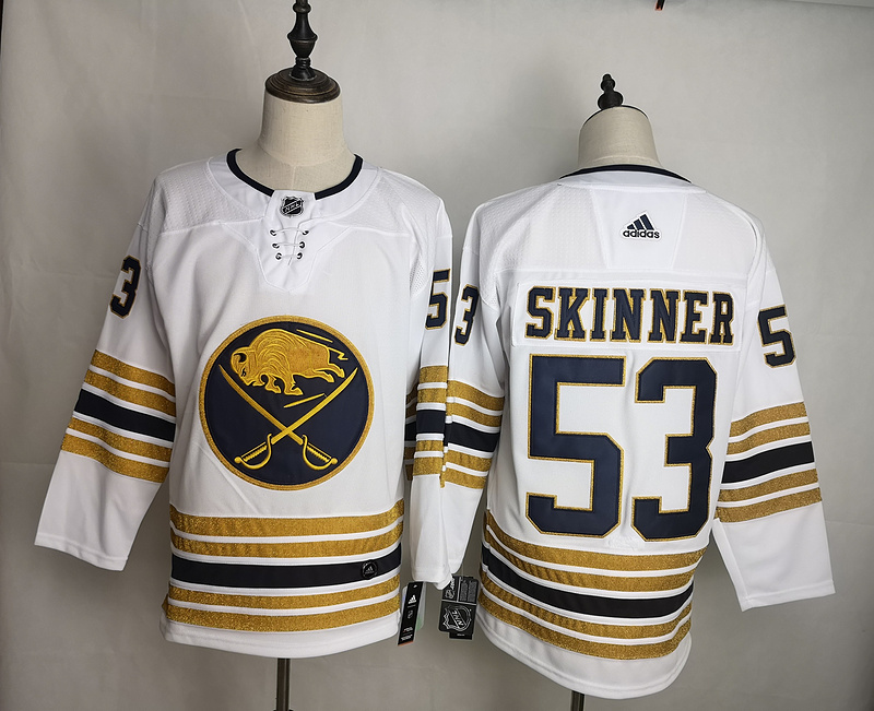 Men's Buffalo Sabres Jeff Skinner #53 White Jersey